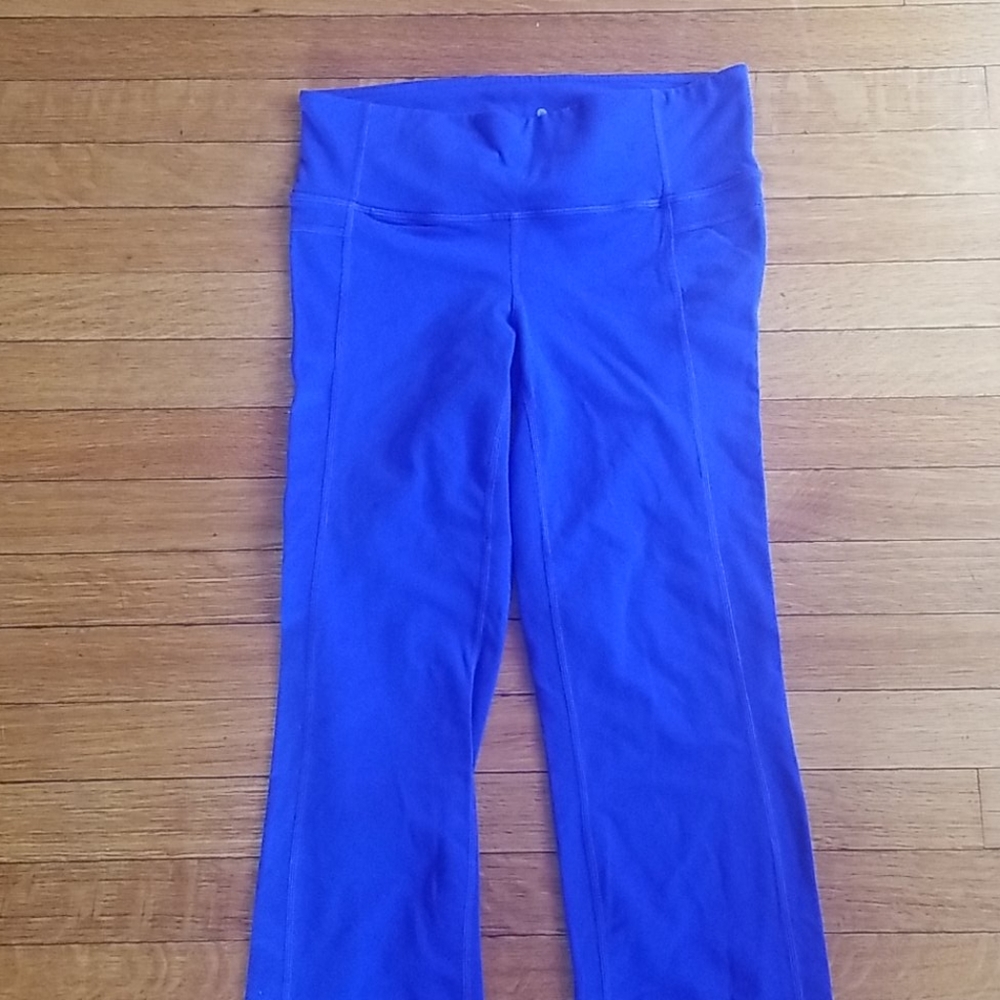 Athleta Bright Blue Capris - Picture 2 of 7